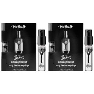 ▪️ 5/$25 (2) x KAT VON D Lock-it Makeup Setting Mist Samples